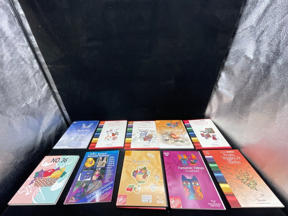 2 Containers of Embroidery Books