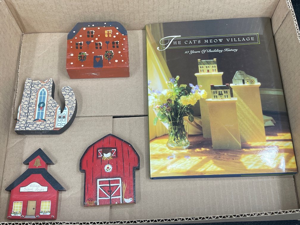 The Cat’s Meow Village Houses, & a Book