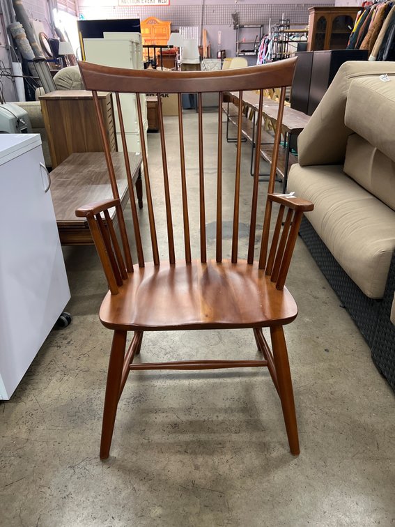 High Back Wooden Armchair