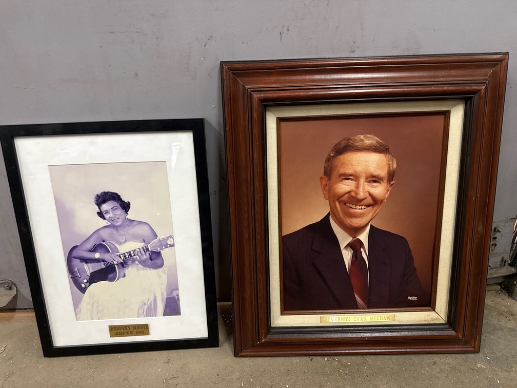 Memphis Minnie Portrait & Evan Mecham Portrait