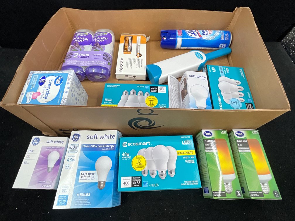 Light Bulbs, Cleaners, Lint Brush, Tissue Papers, Lights
