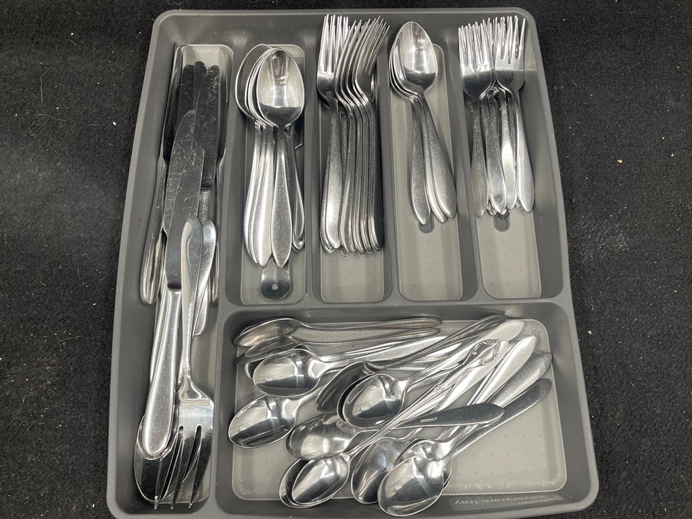 Flatware Tray, Oneida Silver Ware Set