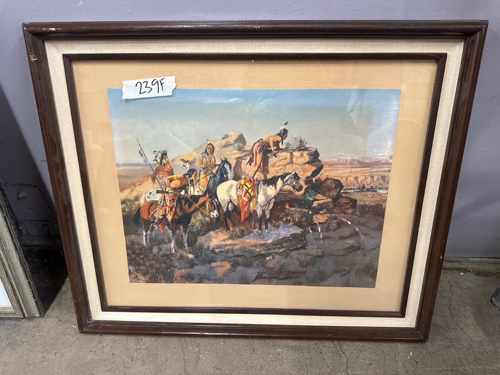Watching the Settlers" by Charles Marion Russell