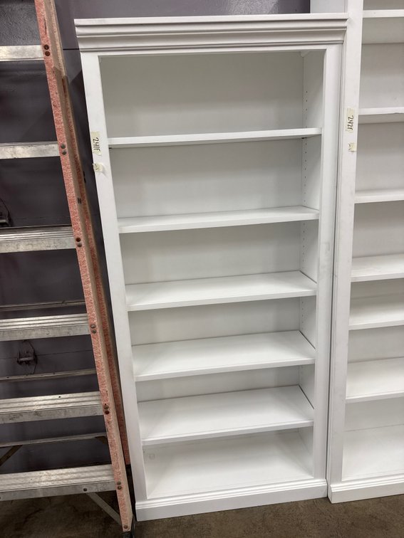 6ft White Bookcase