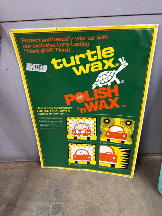 Turtle Wax Metal Sign