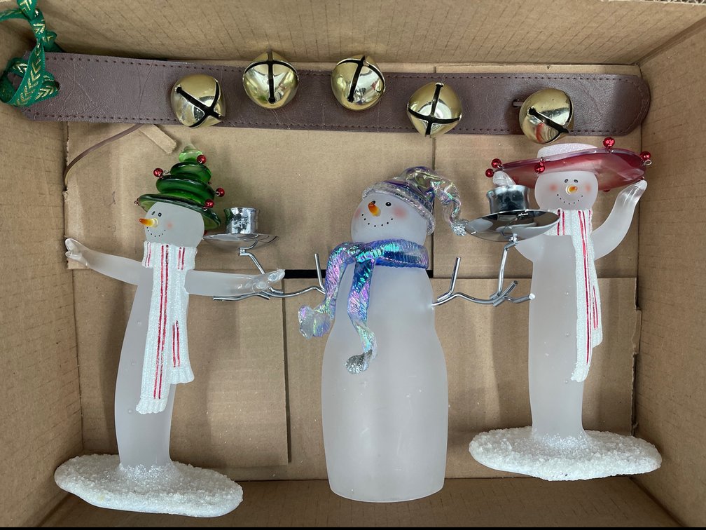 Snowmen Figurines, & Bells