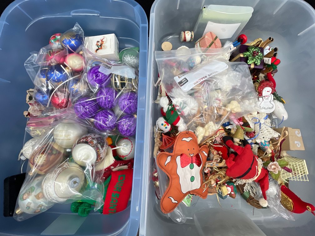 2 Boxes of Christmas Ornaments