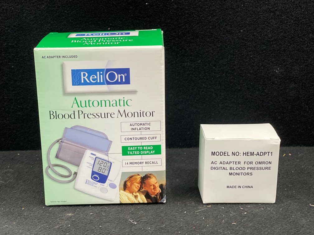 Automatic Blood Pressure Machine, & Power Cord