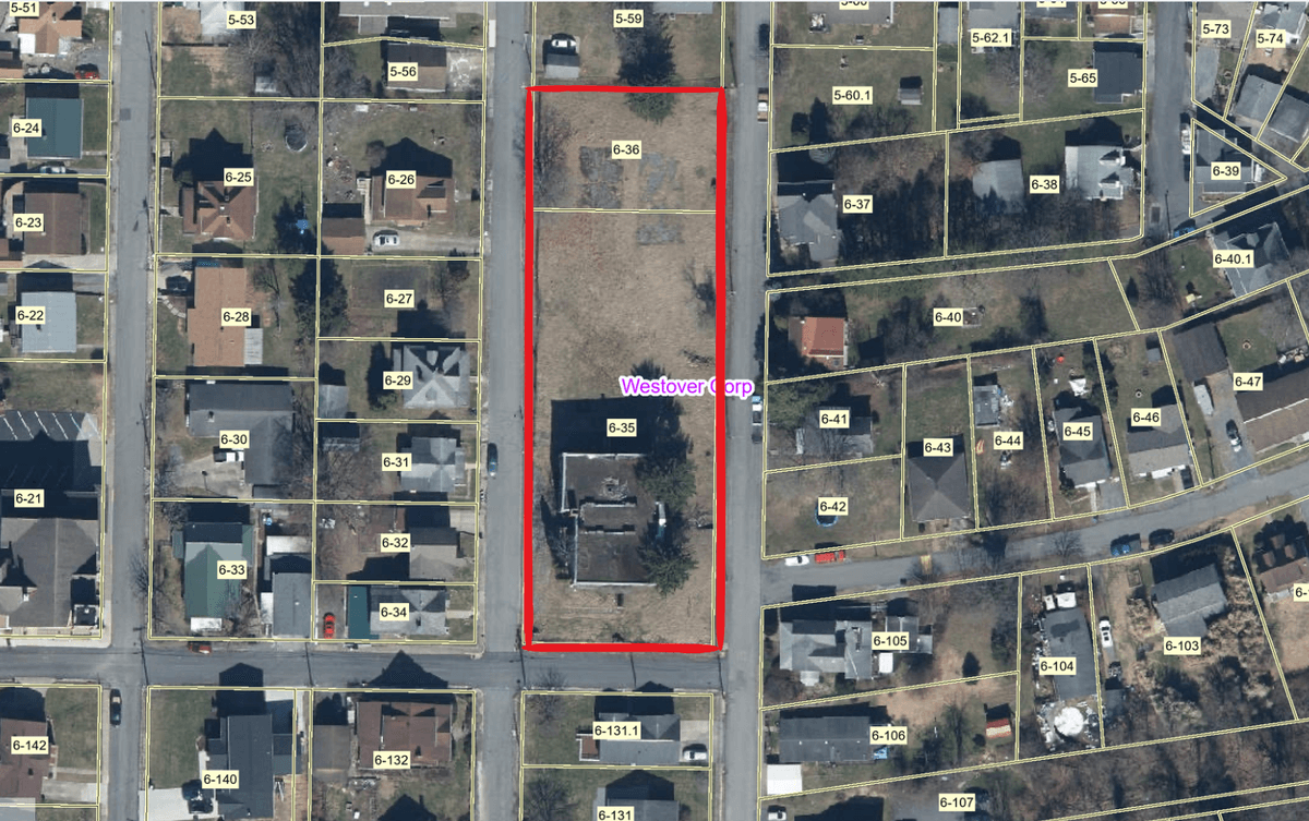 Image for PENDING SALE! WESTOVER! Street Frontage! Spacious Parcels Prime for Redevelopment in Westover! Bidding Begins Closing February 3rd, 2026, at 6:00 p.m.
