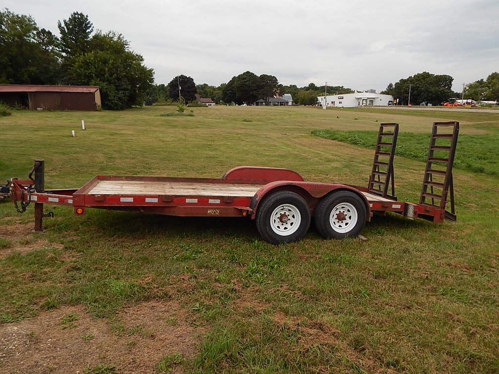 2005 Big O Tandem Axle Skidloader Trailer (Has WI Title)
