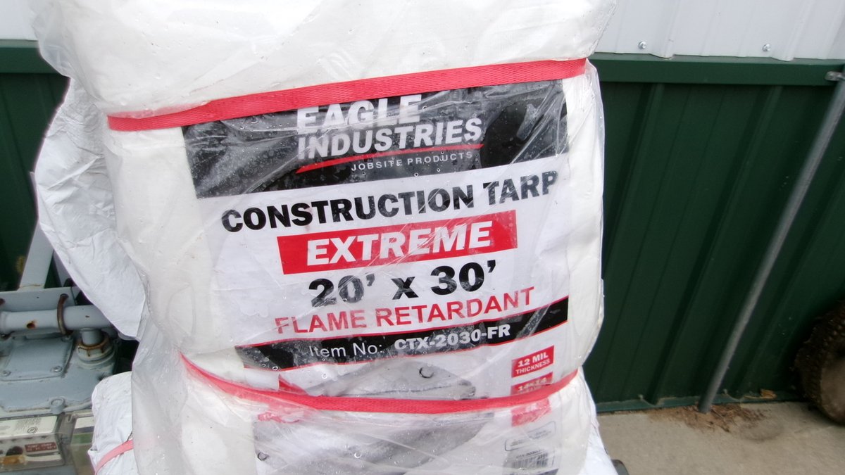 (2) New Eagle Industrial Construction Tarps