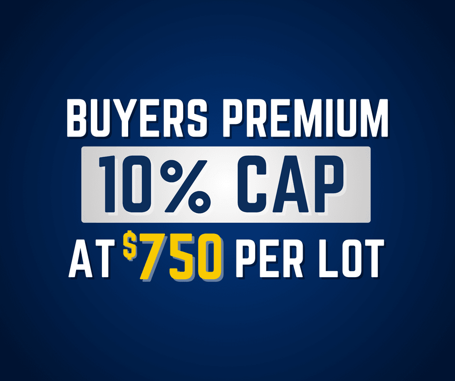 10% Buyer Premium Capped at $750