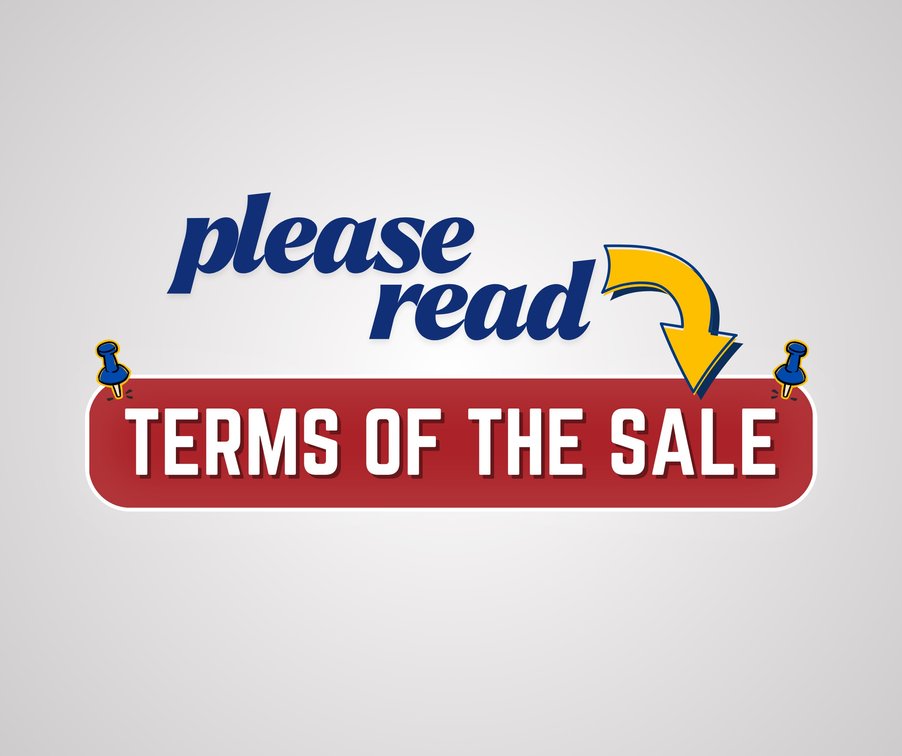 Please be sure to read terms of the sale!
