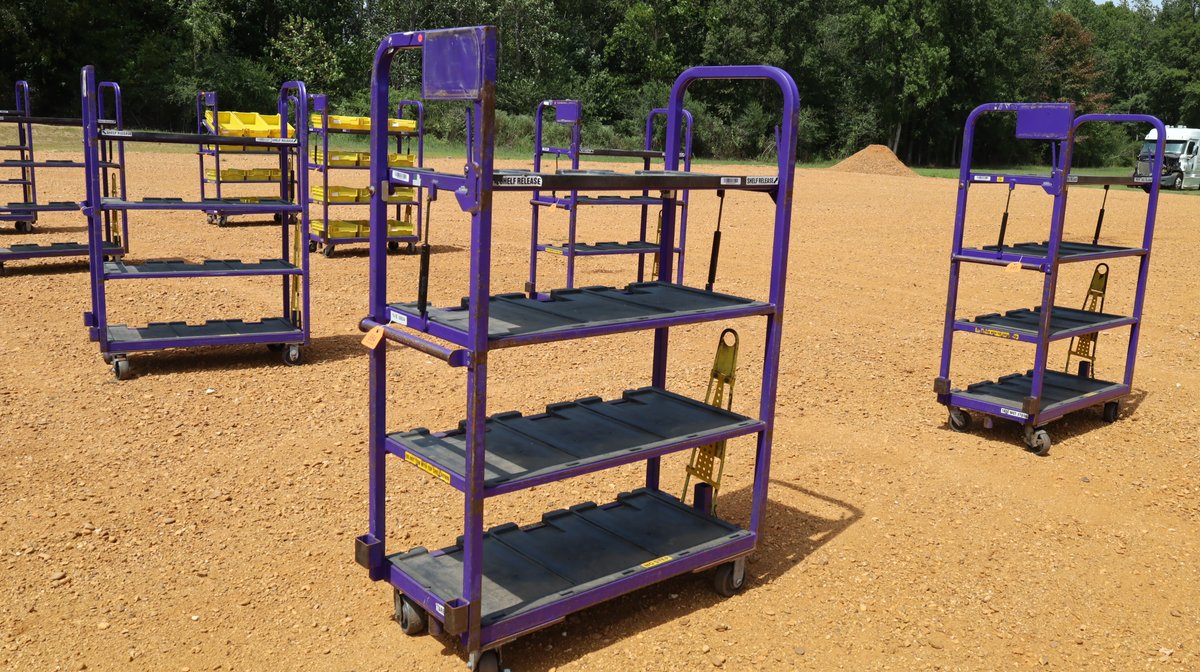 4 Shelf Mail Carts