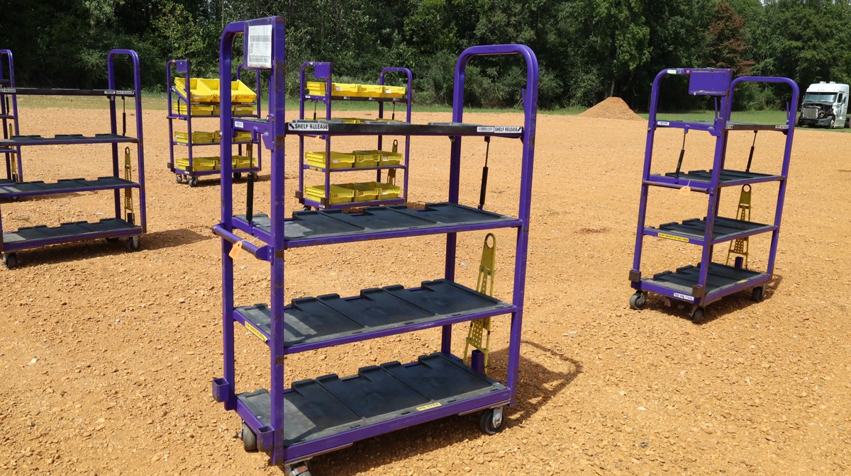 4 Shelf Mail Carts