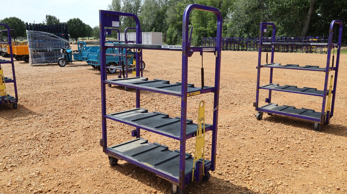 4 Shelf Mail Carts