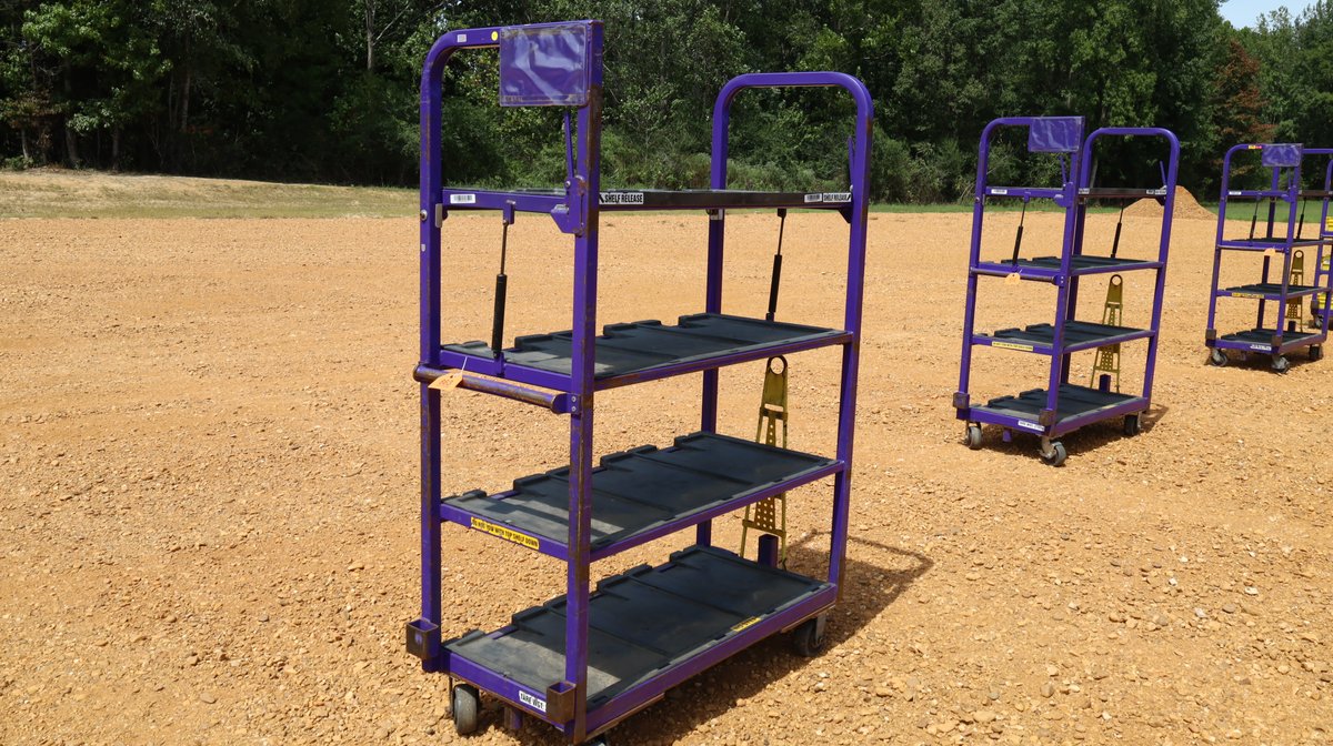 4 Shelf Mail Carts