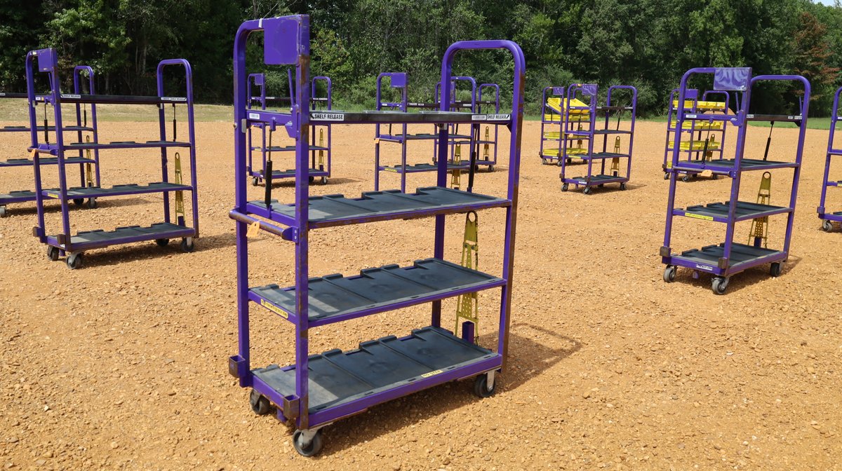 4 Shelf Mail Carts