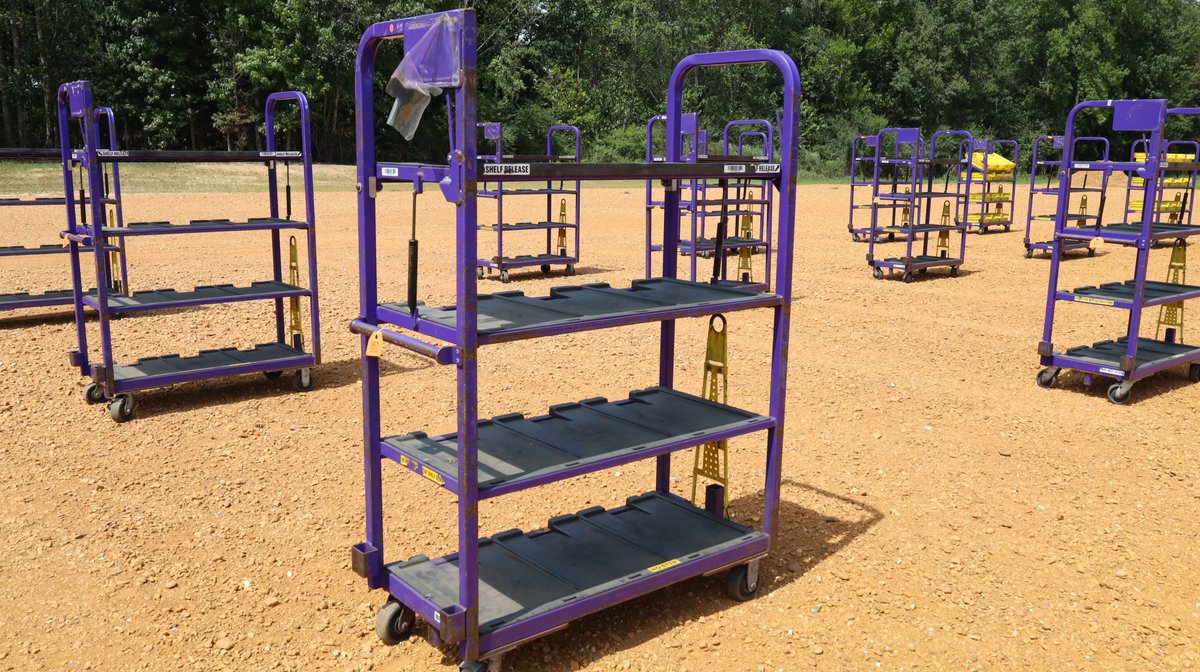 4 Shelf Mail Carts