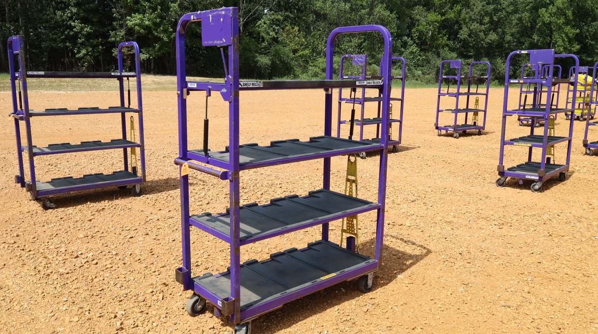4 Shelf Mail Carts