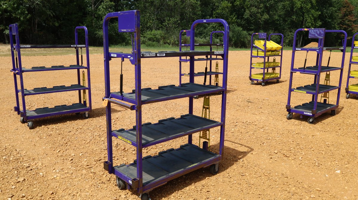 4 Shelf Mail Carts