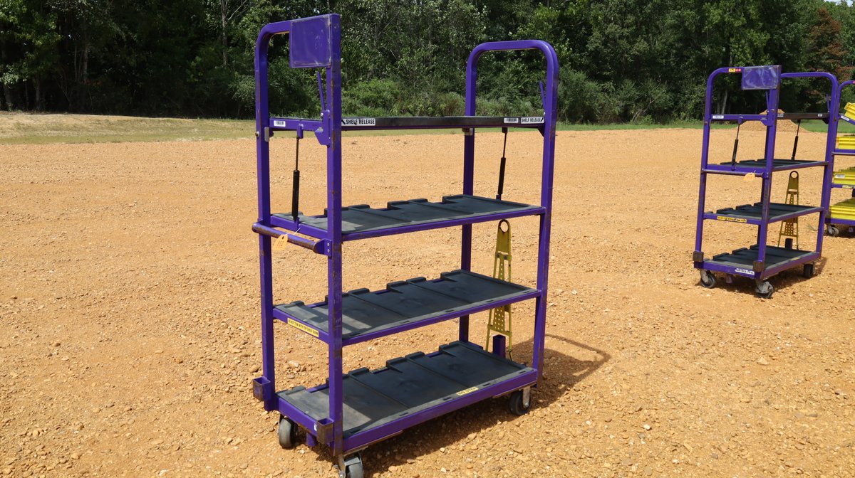 4 Shelf Mail Carts