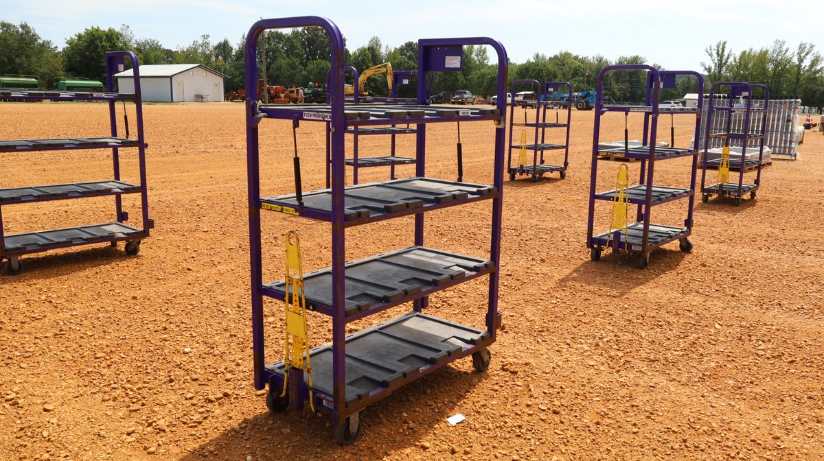 4 Shelf Mail Carts