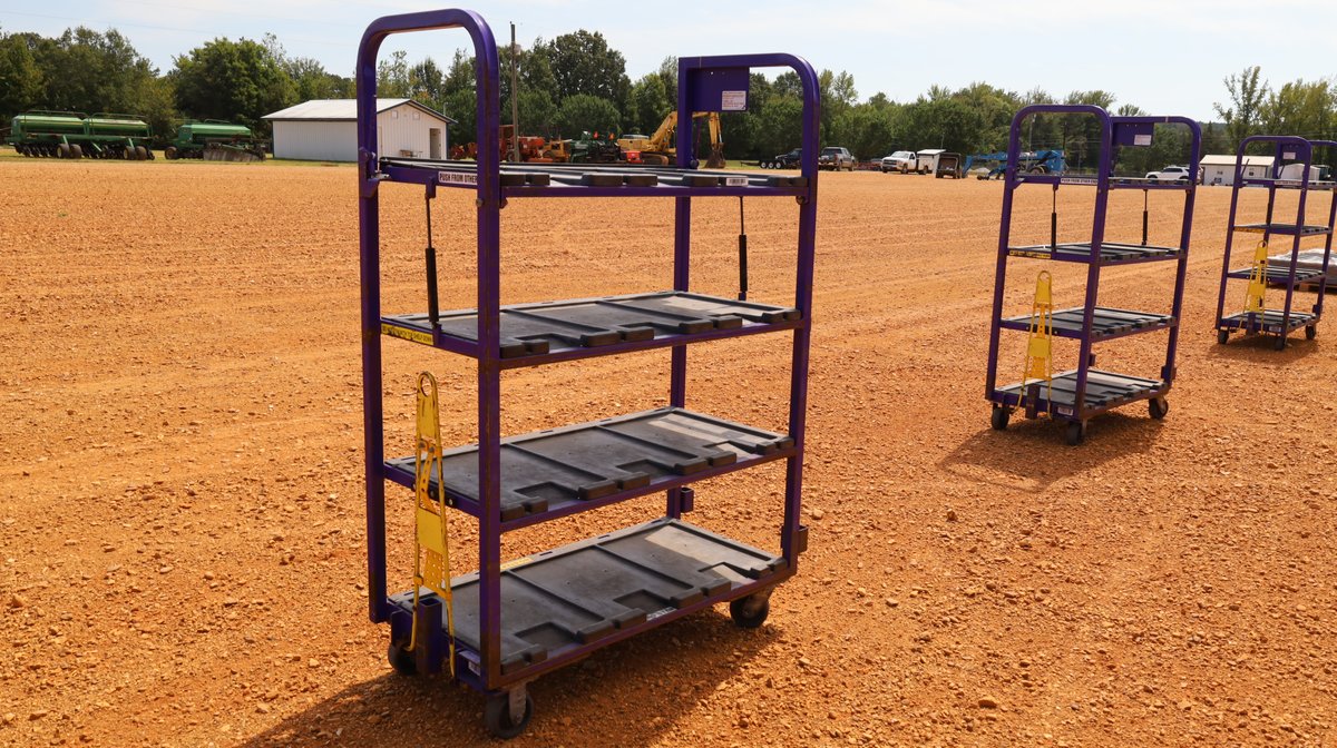 4 Shelf Mail Carts