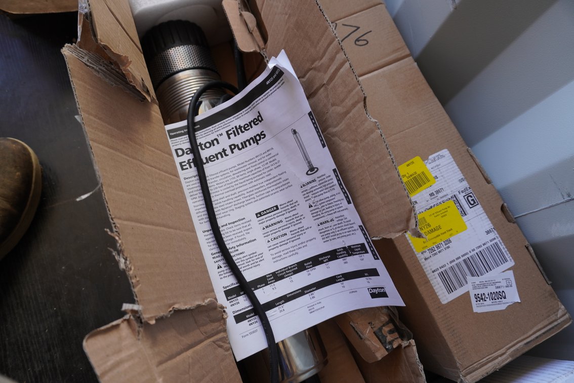 Dayton Filtered Effluent Pump