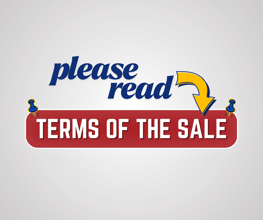 Please be sure to read terms of the sale!