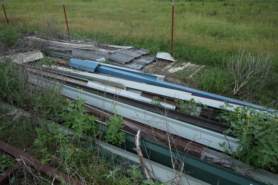Misc. Roofing Tin in Various Size, Color & Condition