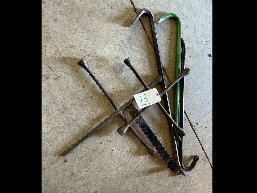 Crow bars, tire wrenches