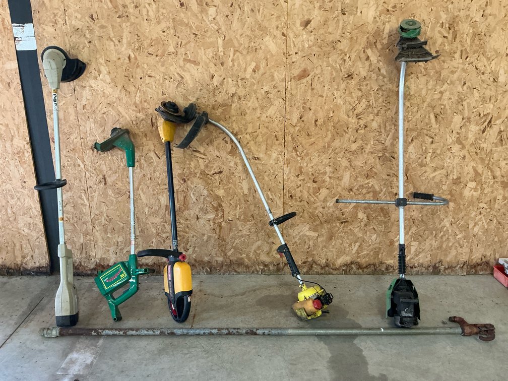 (5) Weed eaters, (1) hydrant