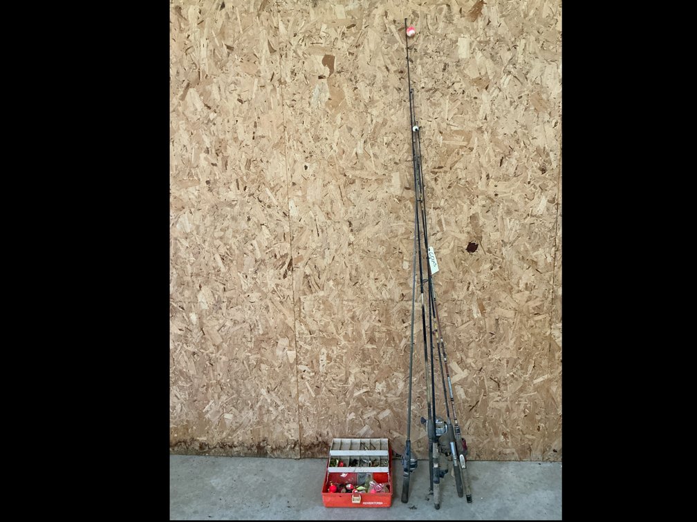 (5) fishing poles