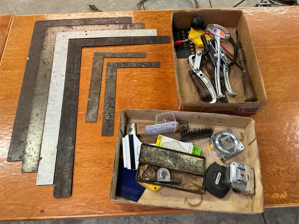 Squares, tape measures, plus more