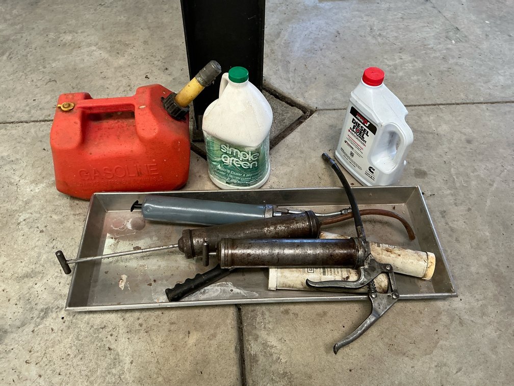 Simple Green, Power Service, grease guns , fuel can