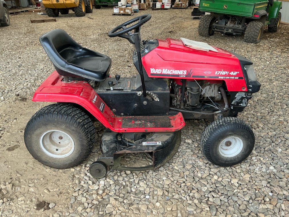 Yard Machine 17 hp 42" cut rider mower