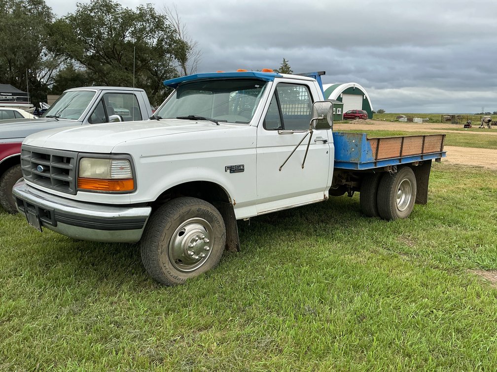 1996 Ford F350 pickup; 8' steel bed
