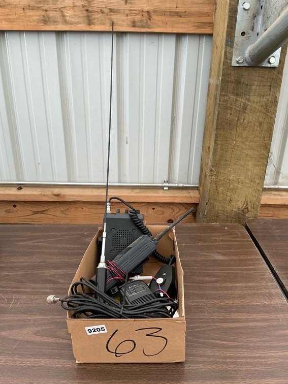 Cobra handheld CB  radio with mobile CB radio and antenna