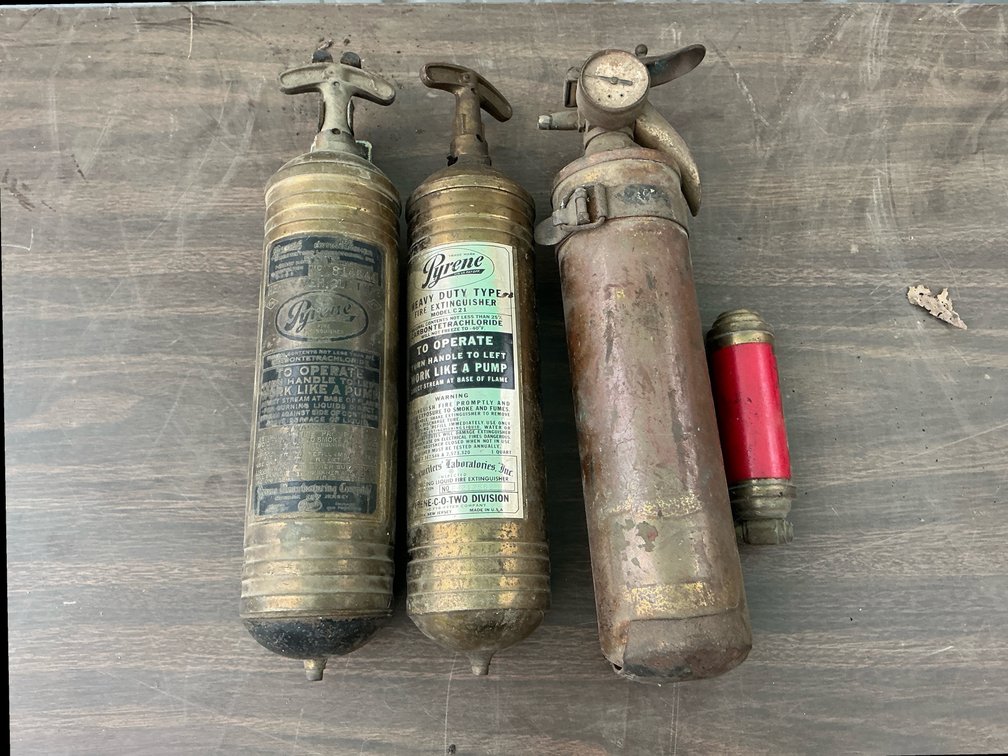 Brass fire extinguishers