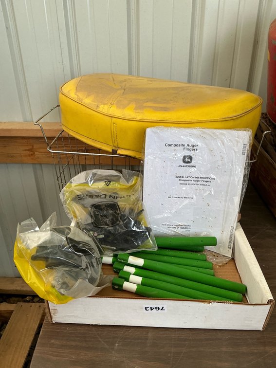 John Deere auger fingers, and seat base