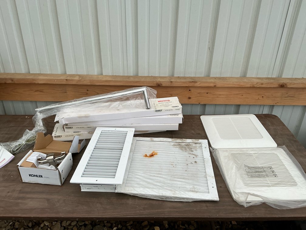 Vents, heated towel rail, plus more