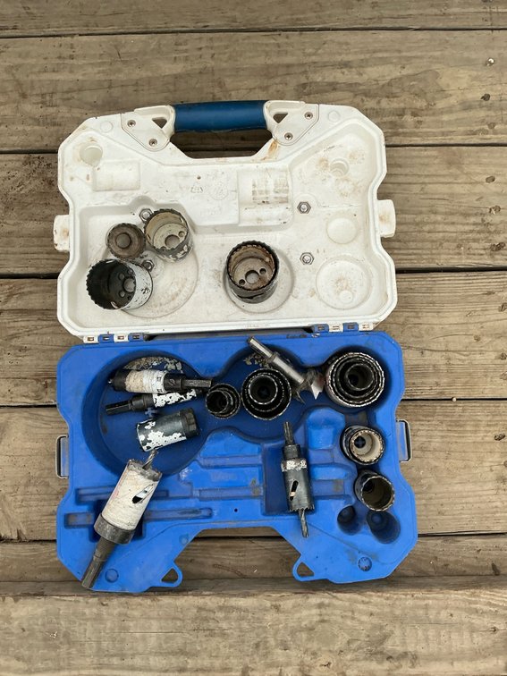 Whole saws, various brands and conditions