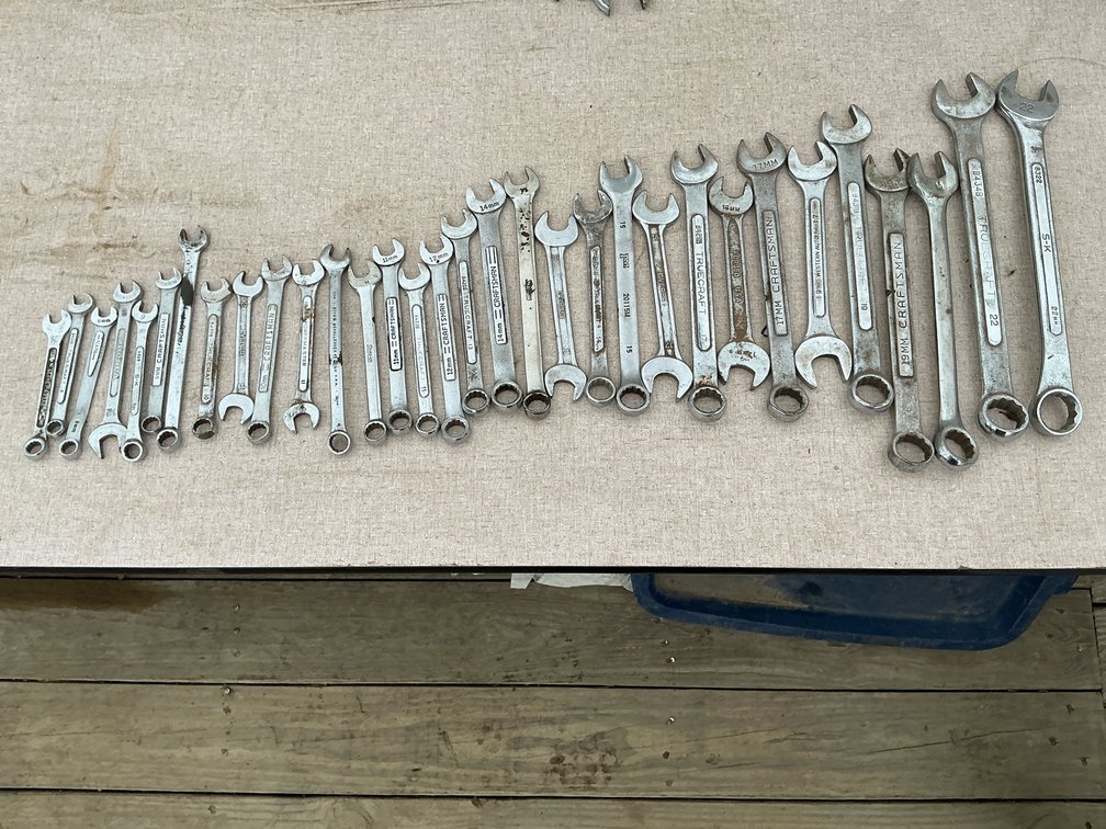 Metric open end wrenches