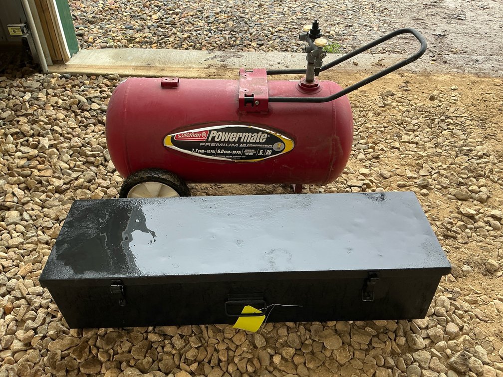 Coleman tank and tool box