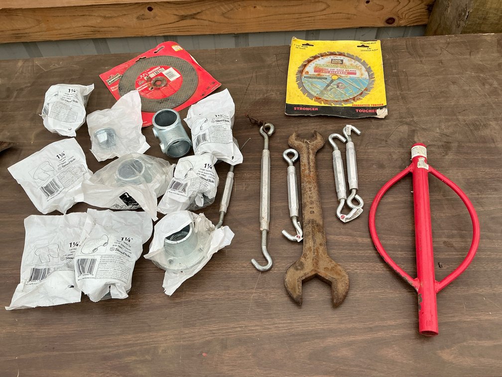 End plugs, turn buckle tighteners plus more