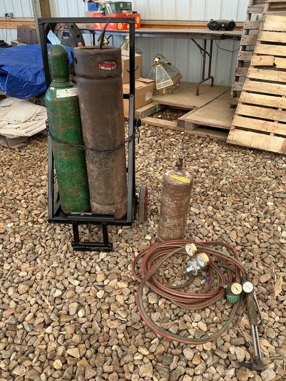 Cutting torch with stand