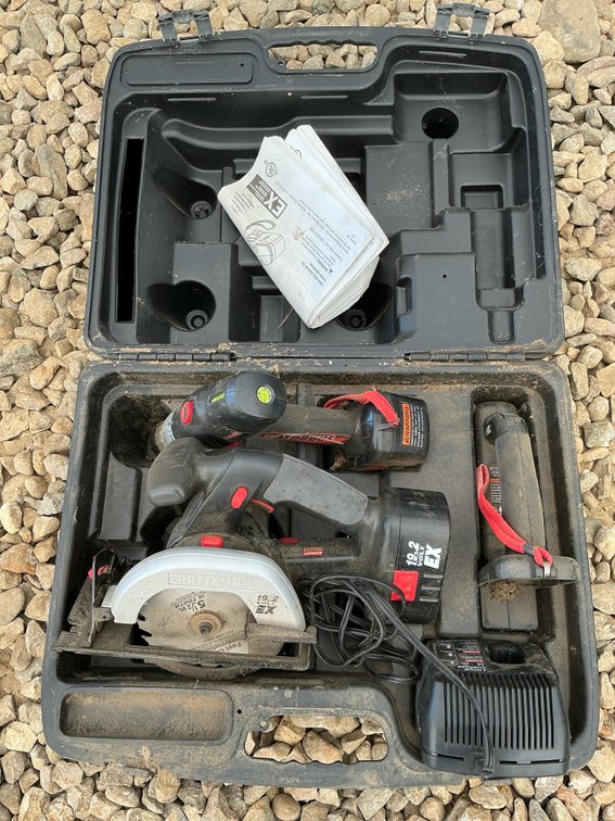 Craftsman cordless tools with case