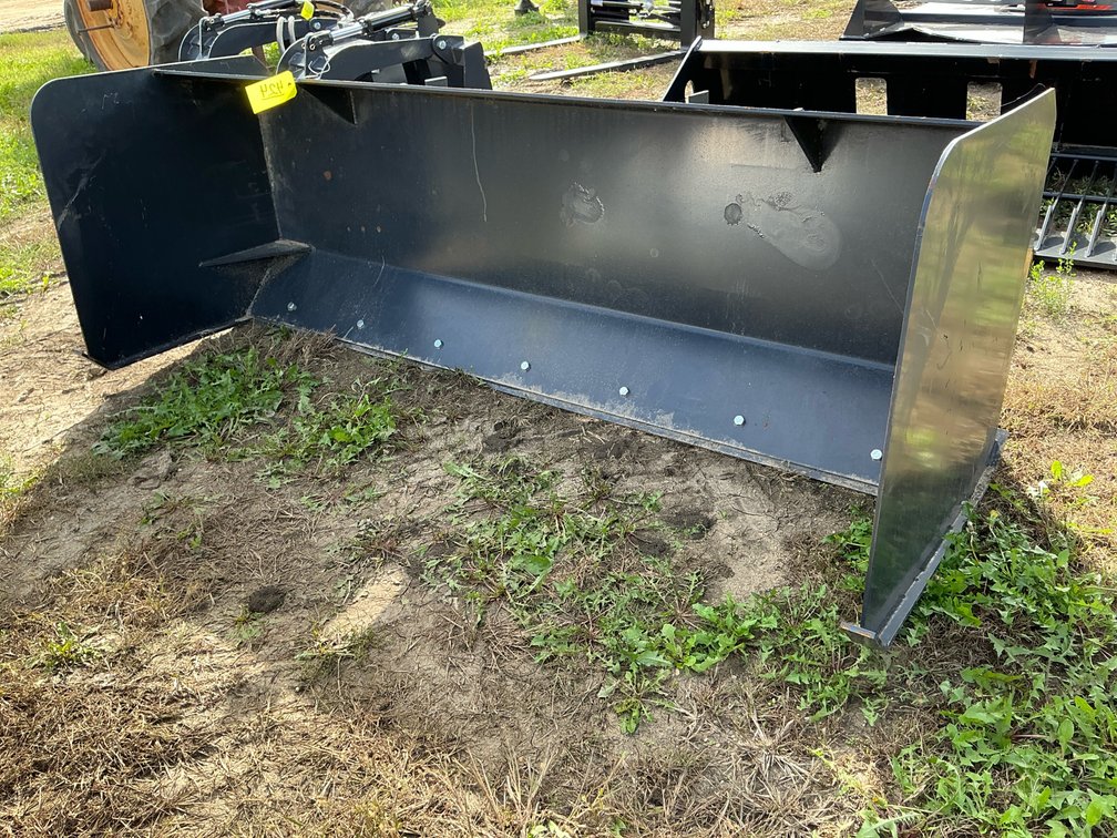 JCT snow pusher skid steer attachment