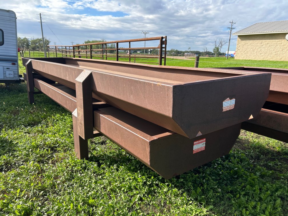 (2) 20' feedbunk-cow